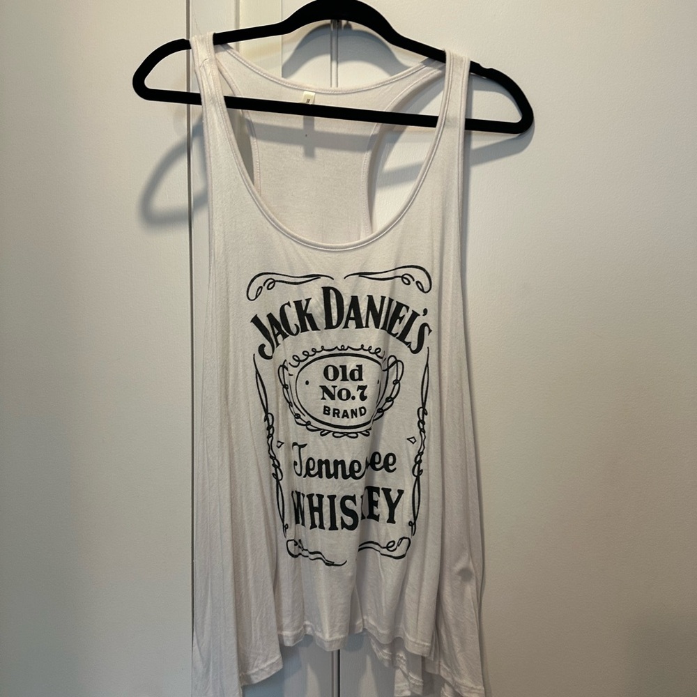 Jack Daniel’s Whiskey Flowy White Tank Top
